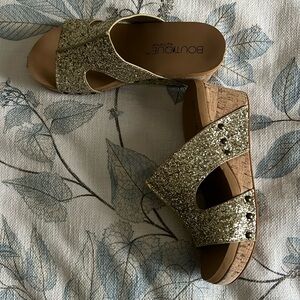 Corky’ Boutique new no box small dent in foot bed at heel never worn